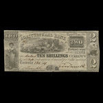 Canada, Agricultural Bank (Toronto), 2 dollars <br /> October 1, 1837