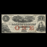 Canada, Bank of Clifton, 1 dollar <br /> October 1, 1859