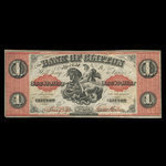 Canada, Bank of Clifton, 1 dollar <br /> September 1, 1861