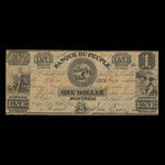 Canada, Banque du Peuple (People's Bank), 1 dollar <br /> August 2, 1836