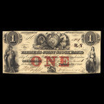 Canada, Farmer's Joint Stock Banking Co., 1 dollar <br /> February 1, 1849