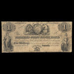 Canada, Farmer's Joint Stock Banking Co., 1 dollar <br /> February 1, 1849