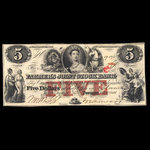 Canada, Farmer's Joint Stock Banking Co., 5 dollars <br /> February 1, 1849