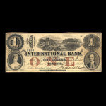 Canada, International Bank of Canada, 1 dollar <br /> September 15, 1858