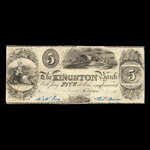 Canada, Kingston Bank, 5 dollars <br /> 1838