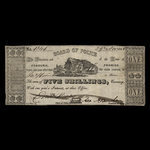 Canada, Cobourg Board of Police, 1 dollar <br /> November 29, 1848