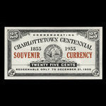 Canada, City of Charlottetown, 25 cents <br /> December 31, 1955