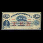Canada, Union Bank of Newfoundland, 10 pounds <br /> April 3, 1876