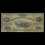 Canada, Halifax Banking Company, 10 dollars <br /> October 1, 1880