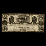 Canada, St. Lawrence Bank & Lumber Company, 2 dollars <br /> May 25, 1837