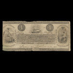 Canada, Bank of British North America, 4 dollars <br /> January 1, 1841