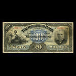 Canada, Dominion Bank, 20 dollars <br /> October 1, 1897