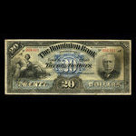 Canada, Dominion Bank, 20 dollars : October 1, 1897