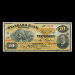 Canada, Standard Bank of Canada, 10 dollars <br /> May 1, 1900