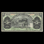 Canada, Weyburn Security Bank, 5 dollars : January 3, 1911