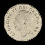 Canada, George VI, 5 cents <br /> 1949