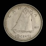 Canada, George VI, 10 cents : 1937