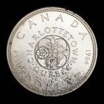 Canada, Elizabeth II, 1 dollar <br /> 1964