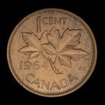 Canada, Elizabeth II, 1 cent <br /> 1964