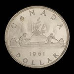 Canada, Elizabeth II, 1 dollar <br /> 1961