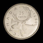 Canada, Elizabeth II, 25 cents <br /> 1960