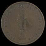 Canada, City Bank (Montreal), 1 penny : 1837