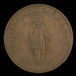 Canada, City Bank (Montreal), 1/2 penny <br /> 1837