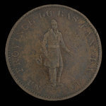 Canada, Quebec Bank, 1/2 penny <br /> 1837