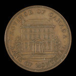 Canada, Bank of Montreal, 1 penny : 1842