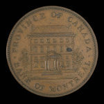 Canada, Bank of Montreal, 1 penny : 1842