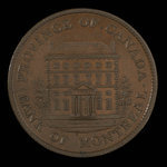 Canada, Bank of Montreal, 1/2 penny <br /> 1842