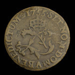 France, Louis XV, 2 sous <br /> 1755