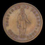 Canada, Quebec Bank, 1 penny : 1852