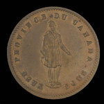 Canada, Quebec Bank, 1 penny <br /> 1852