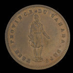 Canada, Quebec Bank, 1 penny : 1852