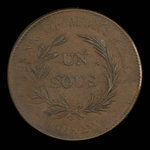 Canada, Bank of Montreal, 1 sou <br /> 1838