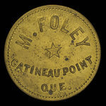 Canada, M. Foley, 1 drink, 25 cents <br /> 1890