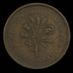 Canada, Dexter Chapin, 1 sou <br /> 1838