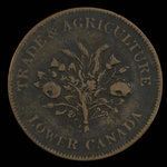 Canada, Bank of Montreal, 1 sou <br /> 1838