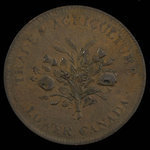 Canada, Bank of Montreal, 1 sou <br /> 1838