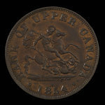 Canada, Bank of Upper Canada (York), 1/2 penny : 1854