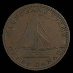 Canada, unknown, 1/2 penny : 1820