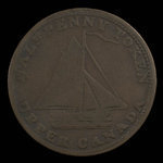 Canada, unknown, 1/2 penny <br /> 1821