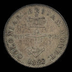 Great Britain, George IV, 1/8 dollar <br /> 1822