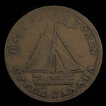 Canada, unknown, 1/2 penny : 1820