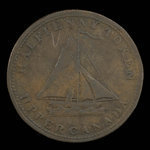 Canada, unknown, 1/2 penny : 1823