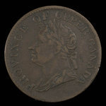 Canada, unknown, 1/2 penny : 1832