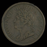 Canada, Province of Nova Scotia, 1 penny <br /> 1824