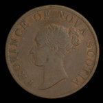 Canada, Province of Nova Scotia, 1/2 penny <br /> 1843