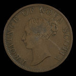 Canada, Province of Nova Scotia, 1/2 penny <br /> 1843